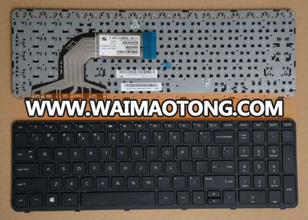 Sell 100% new US layout laptop keyboard for HP pavilion 15 with frame